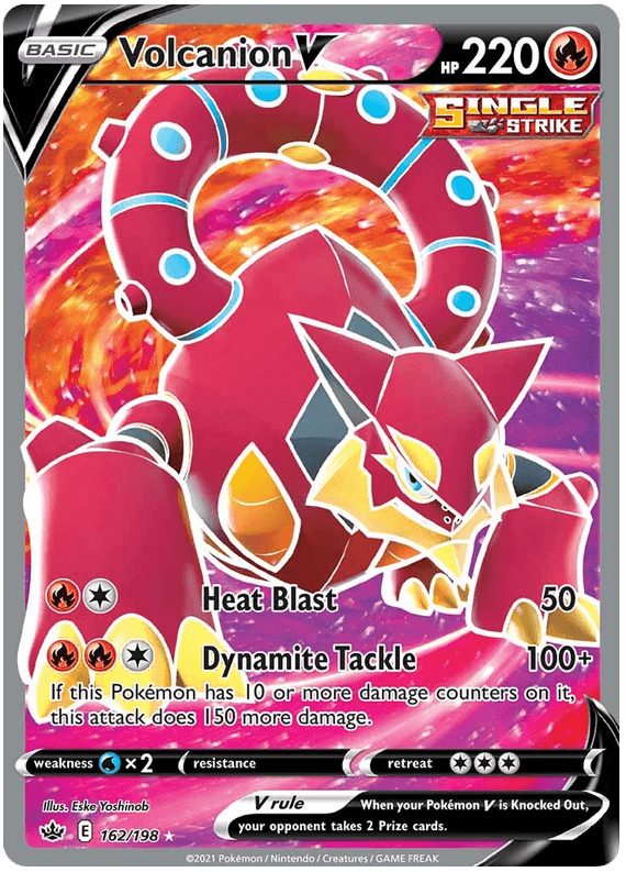 Volcanion V (162/198) [Sword & Shield: Chilling Reign] - Doe's Cards