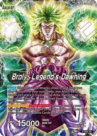 Broly // Broly, Legend's Dawning (P-068) [Mythic Booster] - Doe's Cards