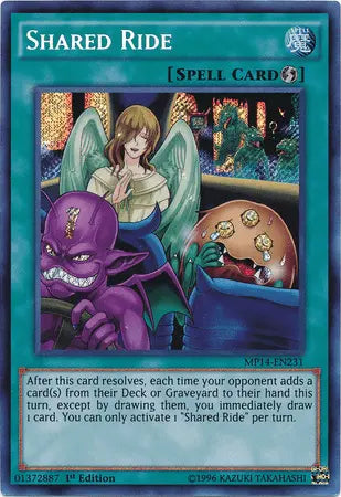 Shared Ride [MP14-EN231] Secret Rare - Doe's Cards