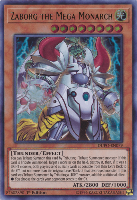 Zaborg the Mega Monarch [DUPO-EN079] Ultra Rare - Doe's Cards