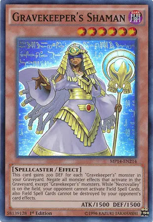Gravekeeper's Shaman [MP14-EN214] Super Rare - Doe's Cards