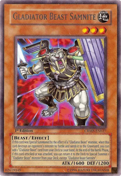 Gladiator Beast Samnite [CRMS-EN027] Rare - Doe's Cards