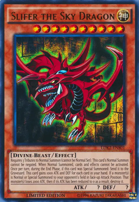 Slifer the Sky Dragon [LDK2-ENS01] Ultra Rare - Doe's Cards