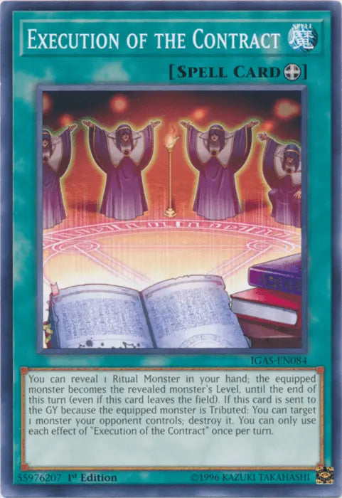 Execution of the Contract [IGAS-EN084] Common - Doe's Cards