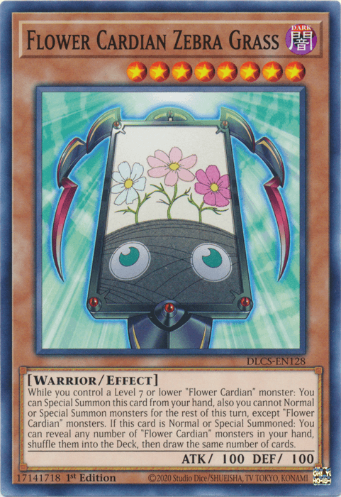 Flower Cardian Zebra Grass [DLCS-EN128] Common - Doe's Cards