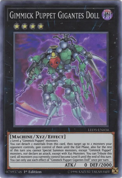 Gimmick Puppet Gigantes Doll [LED5-EN034] Super Rare - Doe's Cards