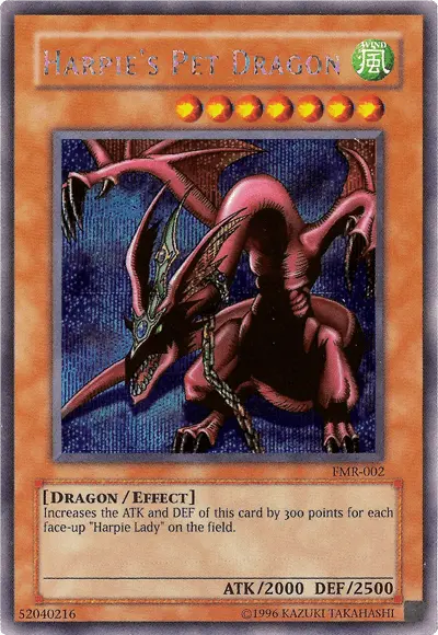 Harpie's Pet Dragon (Forbidden Memories) [FMR-002] Prismatic Secret Rare - Doe's Cards