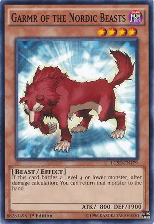 Garmr of the Nordic Beasts [LC5D-EN179] Common - Doe's Cards