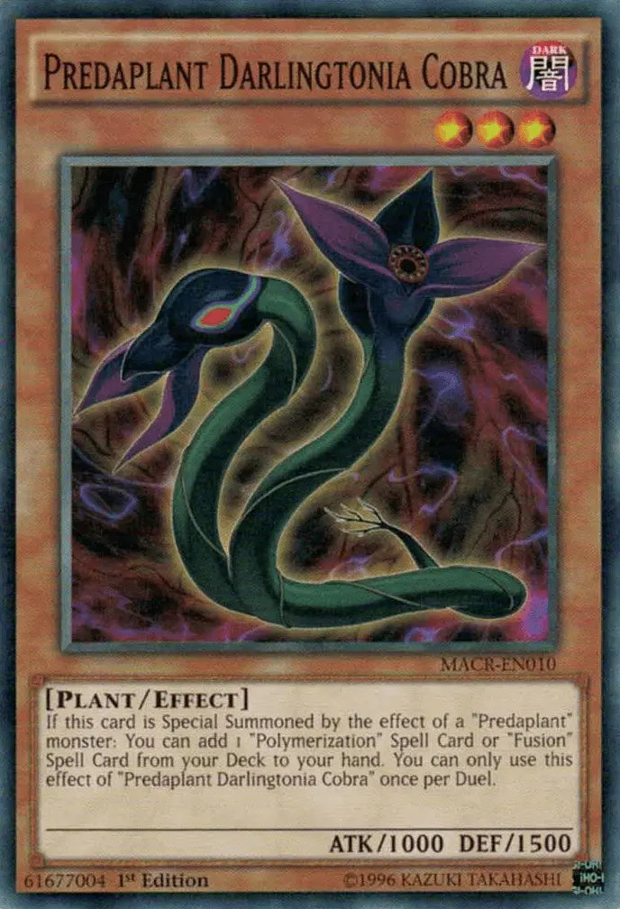 Predaplant Darlingtonia Cobra [MACR-EN010] Common - Doe's Cards