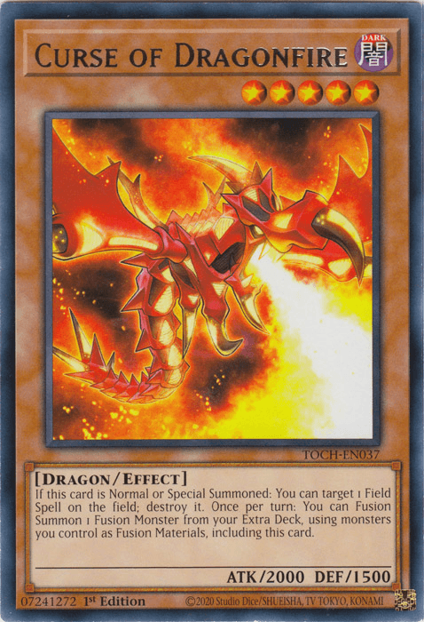 Curse of Dragonfire [TOCH-EN037] Rare - Doe's Cards