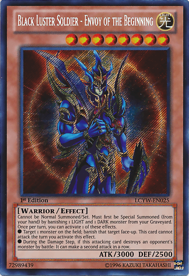 Black Luster Soldier - Envoy of the Beginning [LCYW-EN025] Secret Rare - Doe's Cards