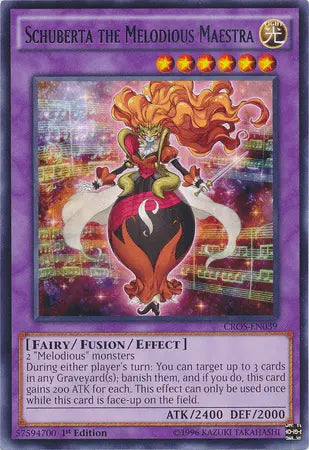 Schuberta the Melodious Maestra [CROS-EN039] Rare - Doe's Cards