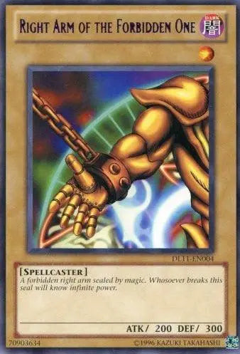 Right Arm of the Forbidden One (Purple) [DL11-EN004] Rare - Doe's Cards