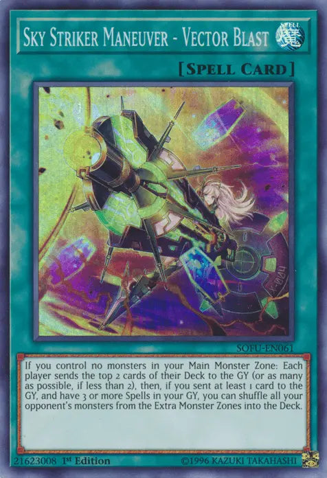 Sky Striker Maneuver - Vector Blast! [SOFU-EN061] Super Rare - Doe's Cards