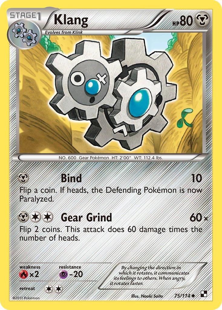 Klang (75/114) (Cracked Ice Holo) (Blister Exclusive) [Black & White: Base Set] - Doe's Cards