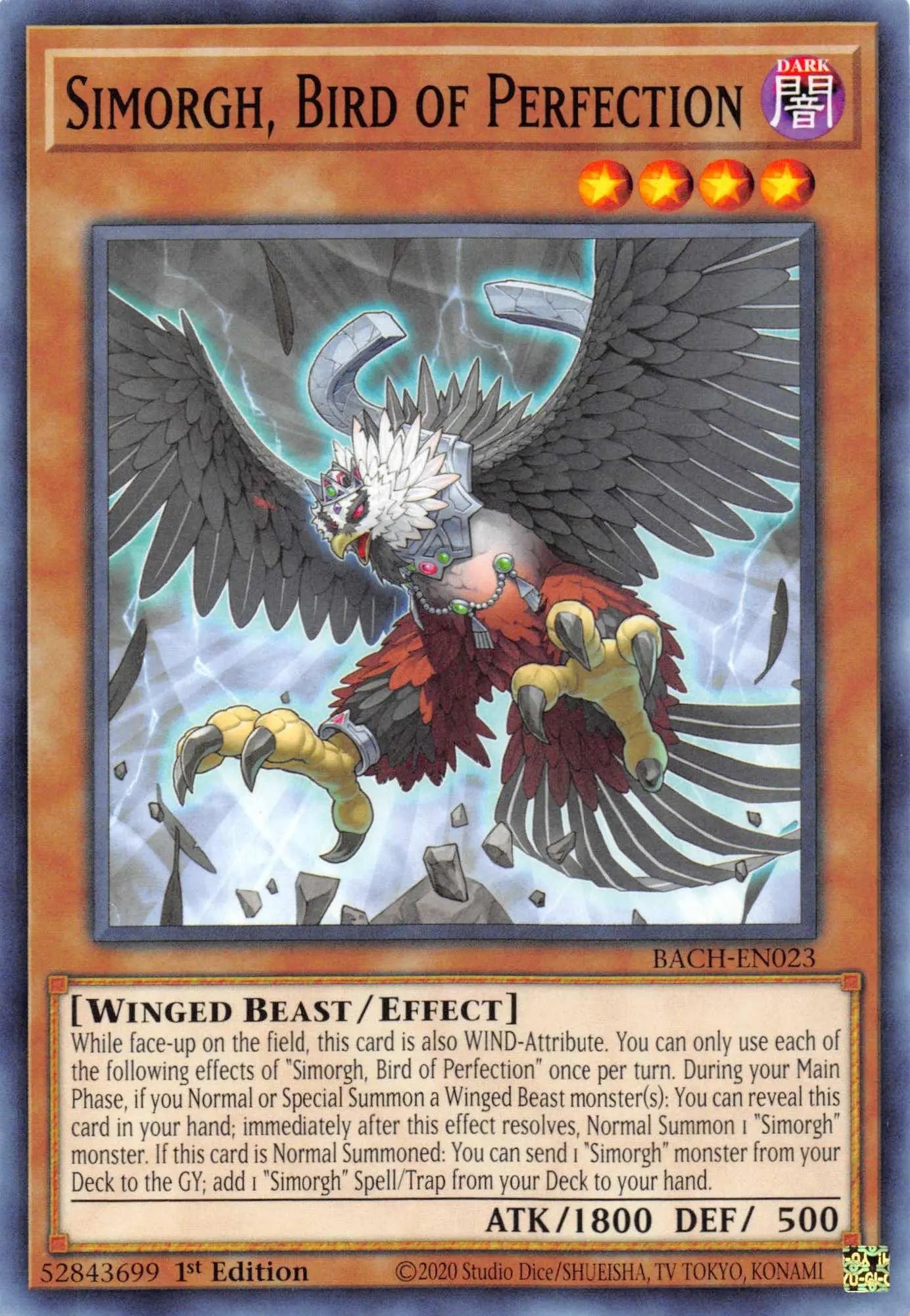 Simorgh, Bird of Perfection [BACH-EN023] Common - Doe's Cards