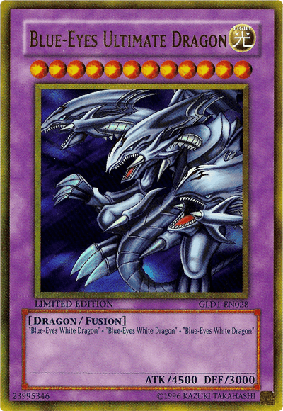 Blue-Eyes Ultimate Dragon [GLD1-EN028] Gold Rare - Doe's Cards