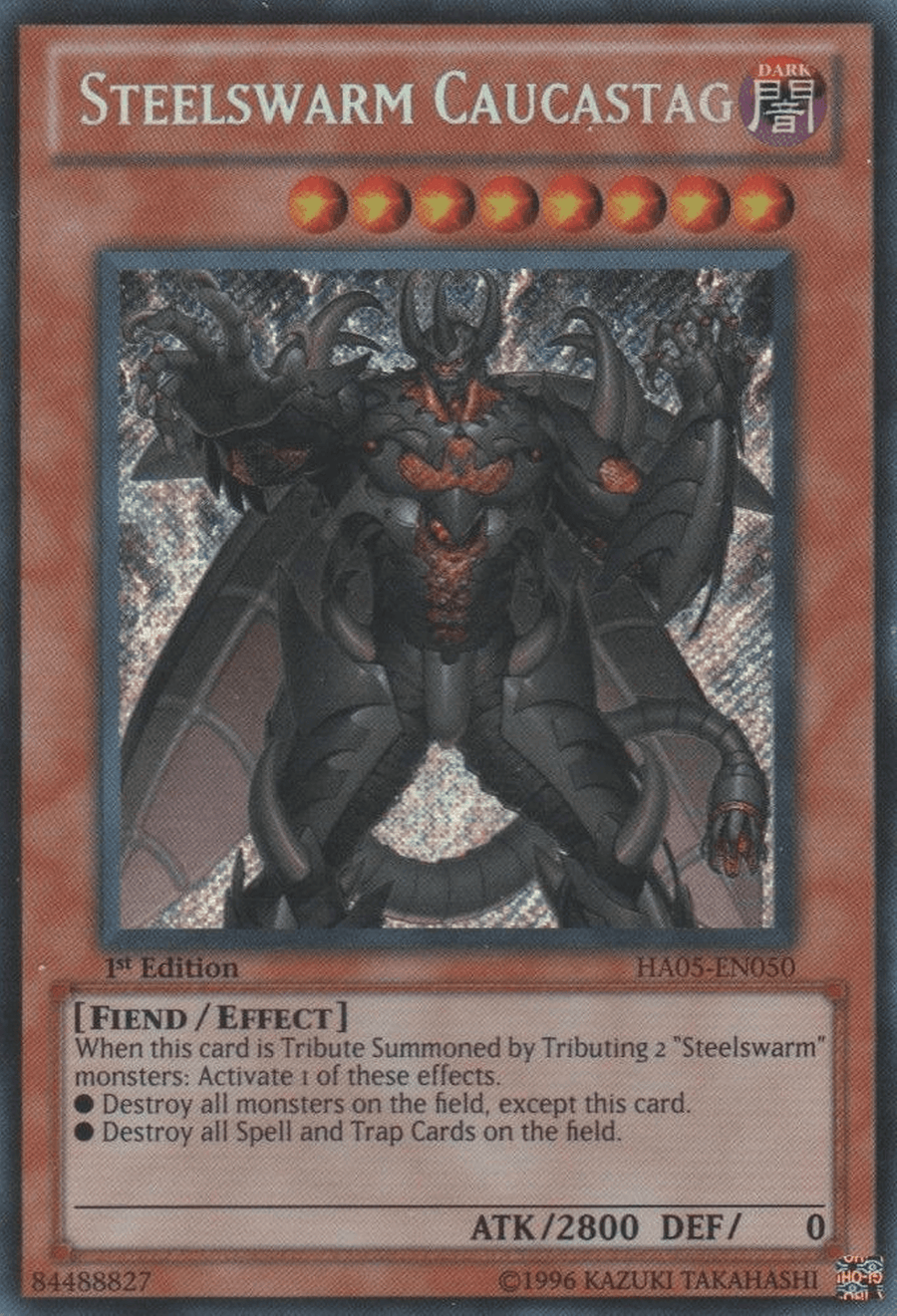 Steelswarm Caucastag [HA05-EN050] Secret Rare - Doe's Cards