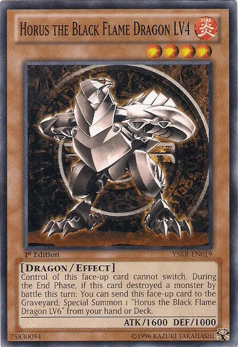 Horus the Black Flame Dragon LV4 [YSKR-EN019] Common - Doe's Cards