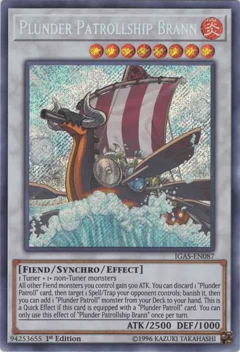 Plunder Patrollship Brann [IGAS-EN087] Secret Rare - Doe's Cards