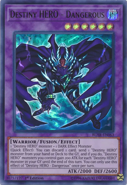 Destiny Hero - Dangerous [BLHR-EN063] Ultra Rare - Doe's Cards