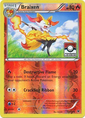 Braixen (12/124) (League Promo) [XY: Fates Collide] - Doe's Cards