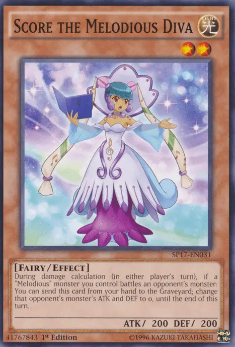 Score the Melodious Diva [SP17-EN031] Common - Doe's Cards