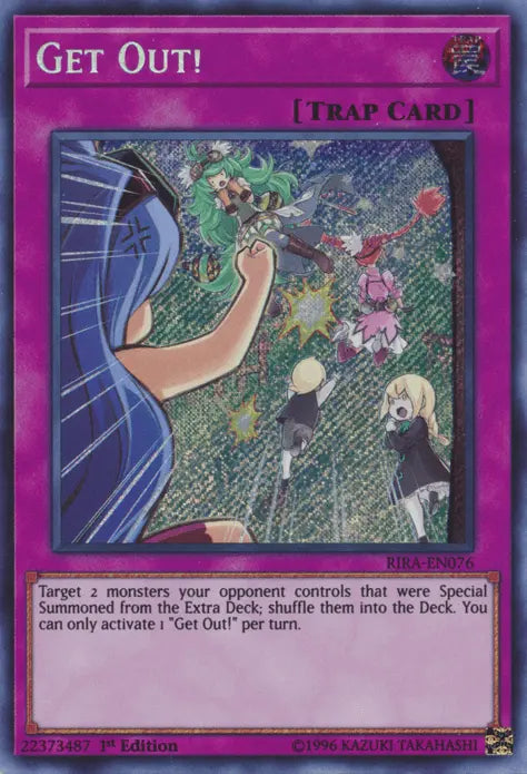 Get Out! [RIRA-EN076] Secret Rare - Doe's Cards