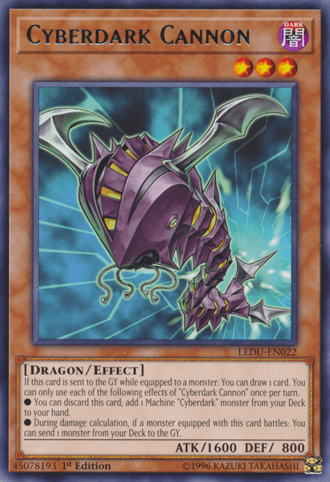 Cyberdark Cannon [LEDU-EN022] Rare - Doe's Cards