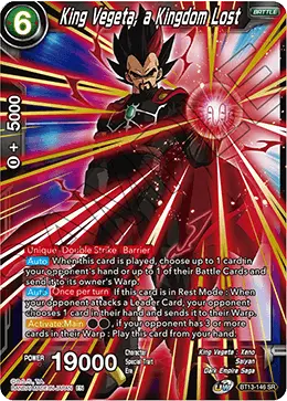 King Vegeta, a Kingdom Lost (BT13-146) [Supreme Rivalry] - Doe's Cards