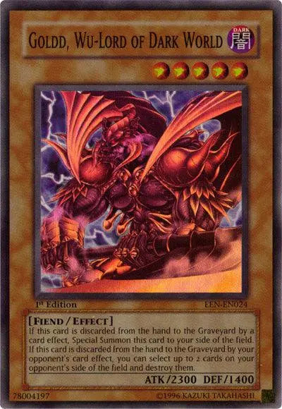 Goldd, Wu-Lord of Dark World [EEN-EN024] Super Rare - Doe's Cards