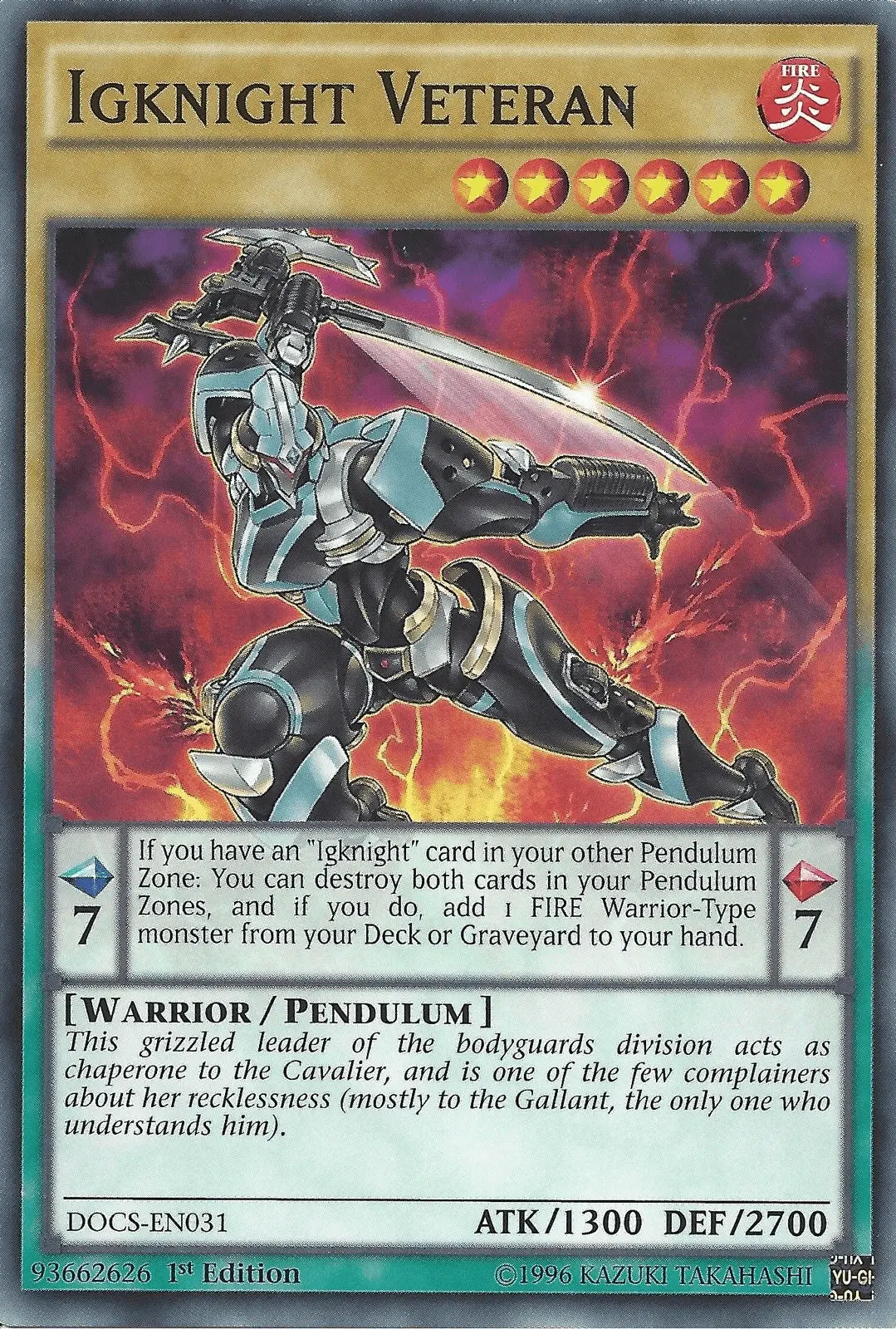 Igknight Veteran [DOCS-EN031] Common - Doe's Cards