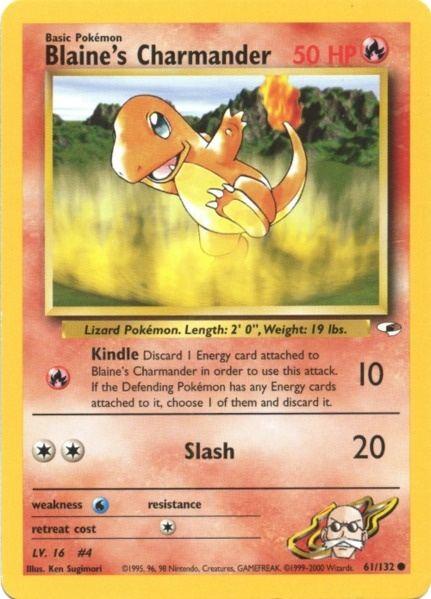 Blaine's Charmander (61/132) [Gym Heroes Unlimited] - Doe's Cards