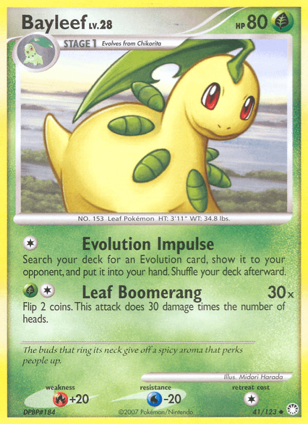 Bayleef (41/123) [Diamond & Pearl: Mysterious Treasures] - Doe's Cards