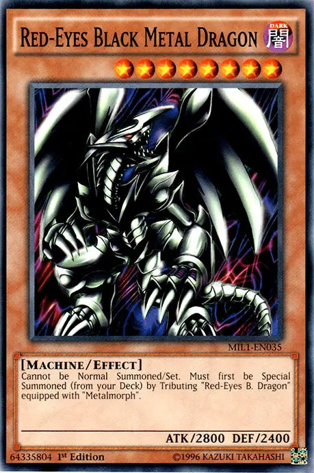 Red-Eyes Black Metal Dragon [MIL1-EN035] Common - Doe's Cards