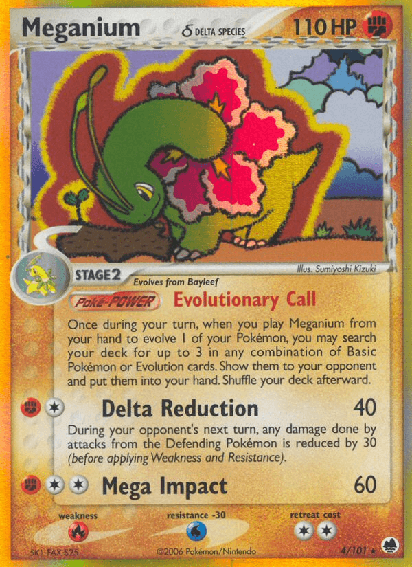 Meganium (4/101) (Delta Species) [EX: Dragon Frontiers] - Doe's Cards