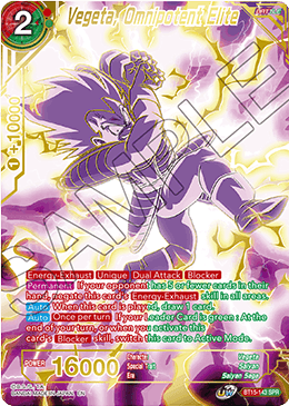 Vegeta, Omnipotent Elite (SPR) (BT15-143) [Saiyan Showdown] - Doe's Cards