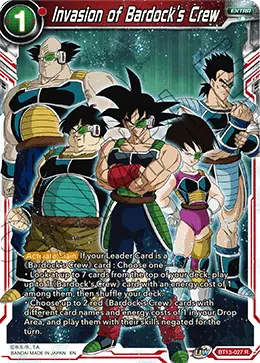 Invasion of Bardock's Crew (Rare) (BT13-027) [Supreme Rivalry] - Doe's Cards