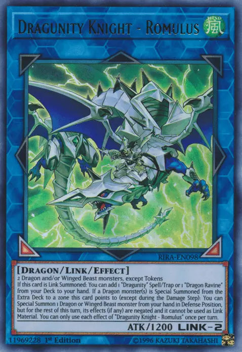Dragunity Knight - Romulus [RIRA-EN098] Ultra Rare - Doe's Cards