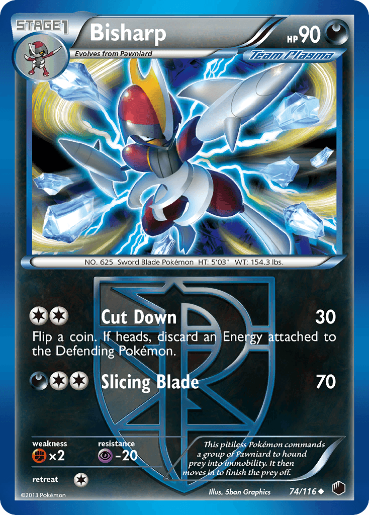 Bisharp (74/116) [Black & White: Plasma Freeze] - Doe's Cards