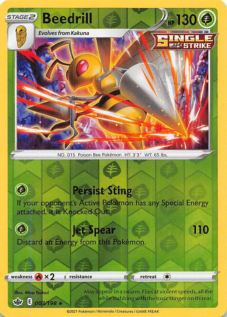 Beedrill (003/198) [Sword & Shield: Chilling Reign] - Doe's Cards