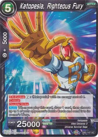 Katopesla, Righteous Fury (DB2-147) [Divine Multiverse] - Doe's Cards