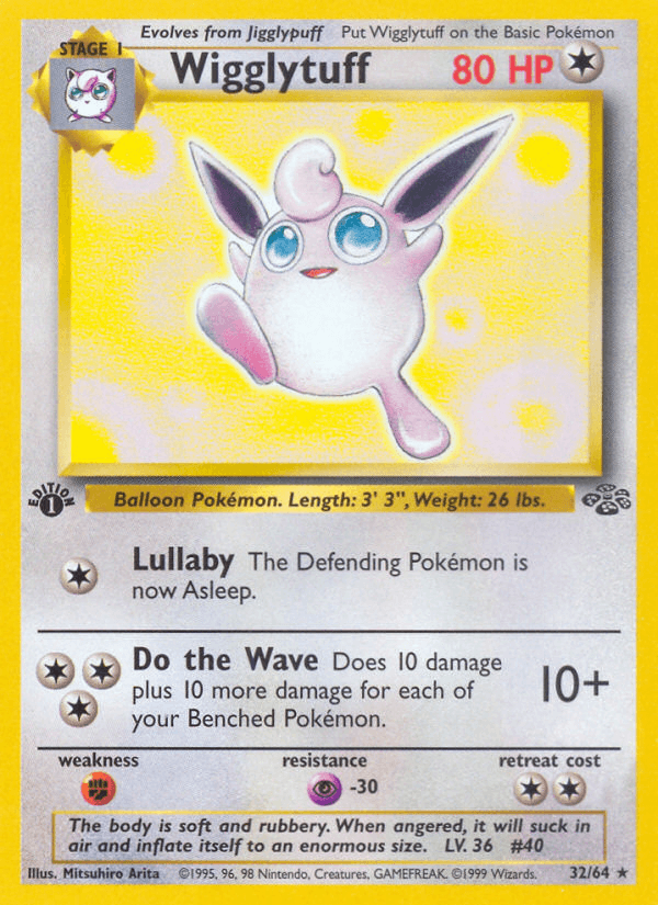 Wigglytuff (32/64) [Jungle 1st Edition] - Doe's Cards