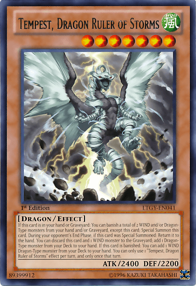 Tempest, Dragon Ruler of Storms [LTGY-EN041] Rare - Doe's Cards