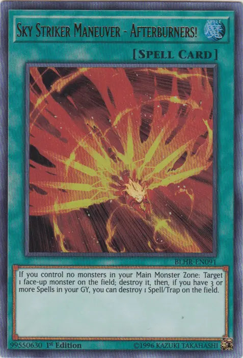 Sky Striker Maneuver - Afterburners! [BLHR-EN091] Ultra Rare - Doe's Cards
