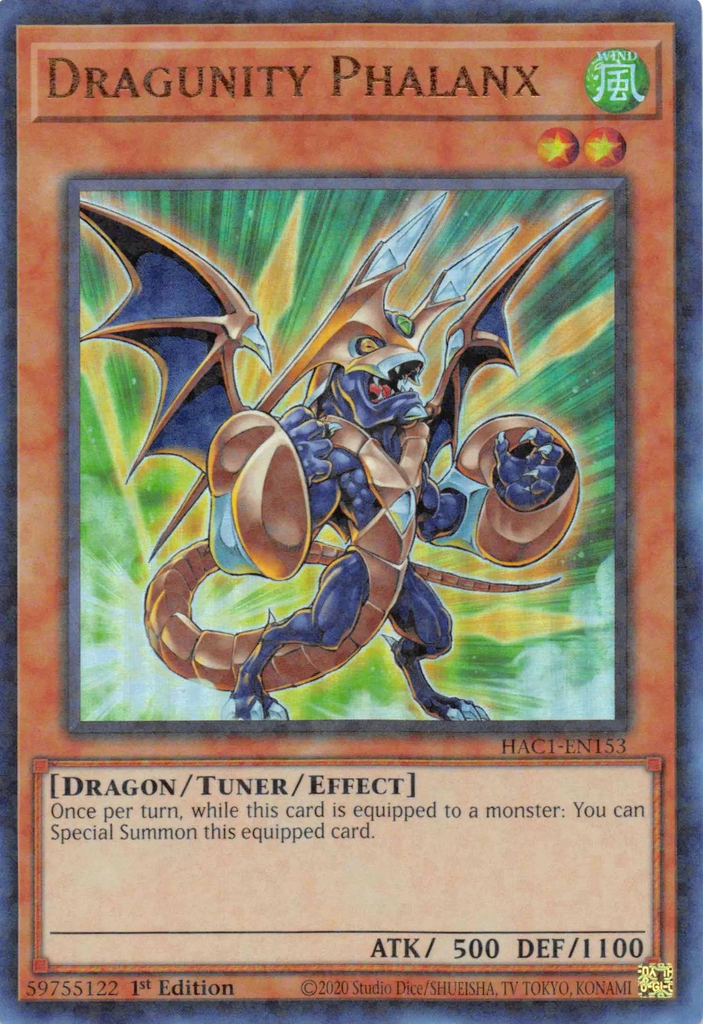 Dragunity Phalanx (Duel Terminal) [HAC1-EN153] Parallel Rare - Doe's Cards