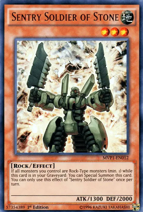 Sentry Soldier of Stone [MVP1-EN012] Ultra Rare - Doe's Cards