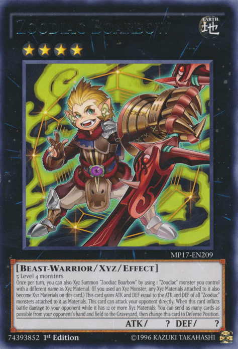 Zoodiac Boarbow [MP17-EN209] Rare - Doe's Cards