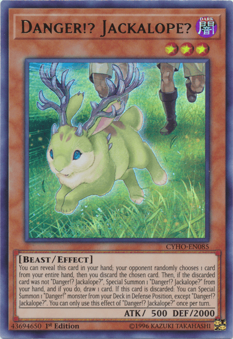 Danger!? Jackalope? [CYHO-EN085] Ultra Rare - Doe's Cards