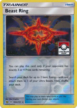 Beast Ring (102a/131) (League Promo Staff) [Sun & Moon: Forbidden Light] - Doe's Cards